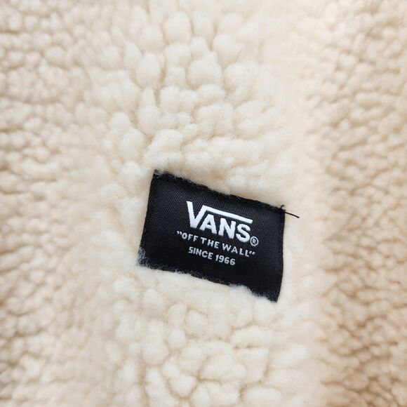 Vans Mt Sherpa Q Zip Fleece Jacket Sweatshirt Mountain Mens Large Ski High Pile - Picture 8 of 15